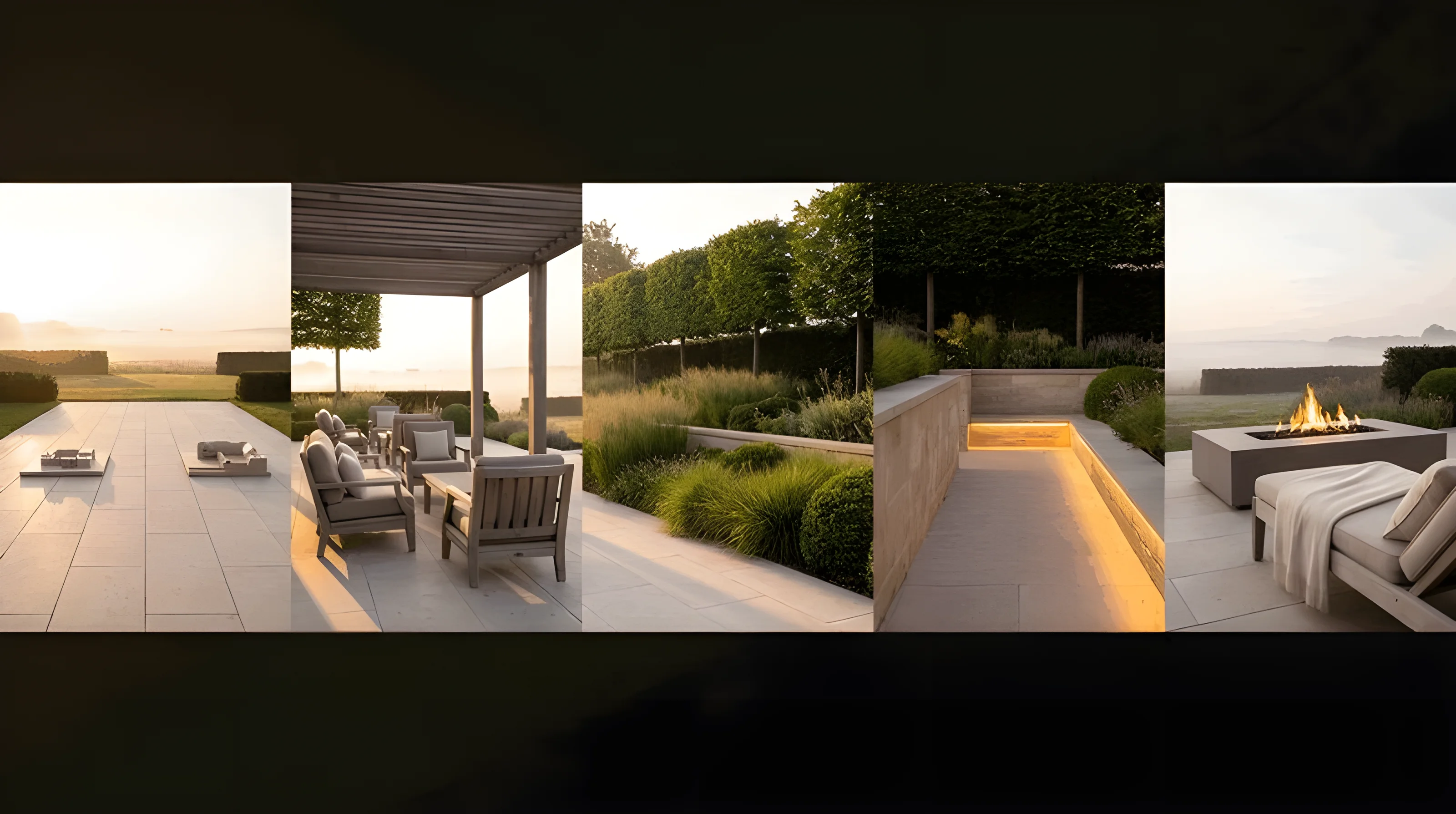 Luxury rooftop terrace
