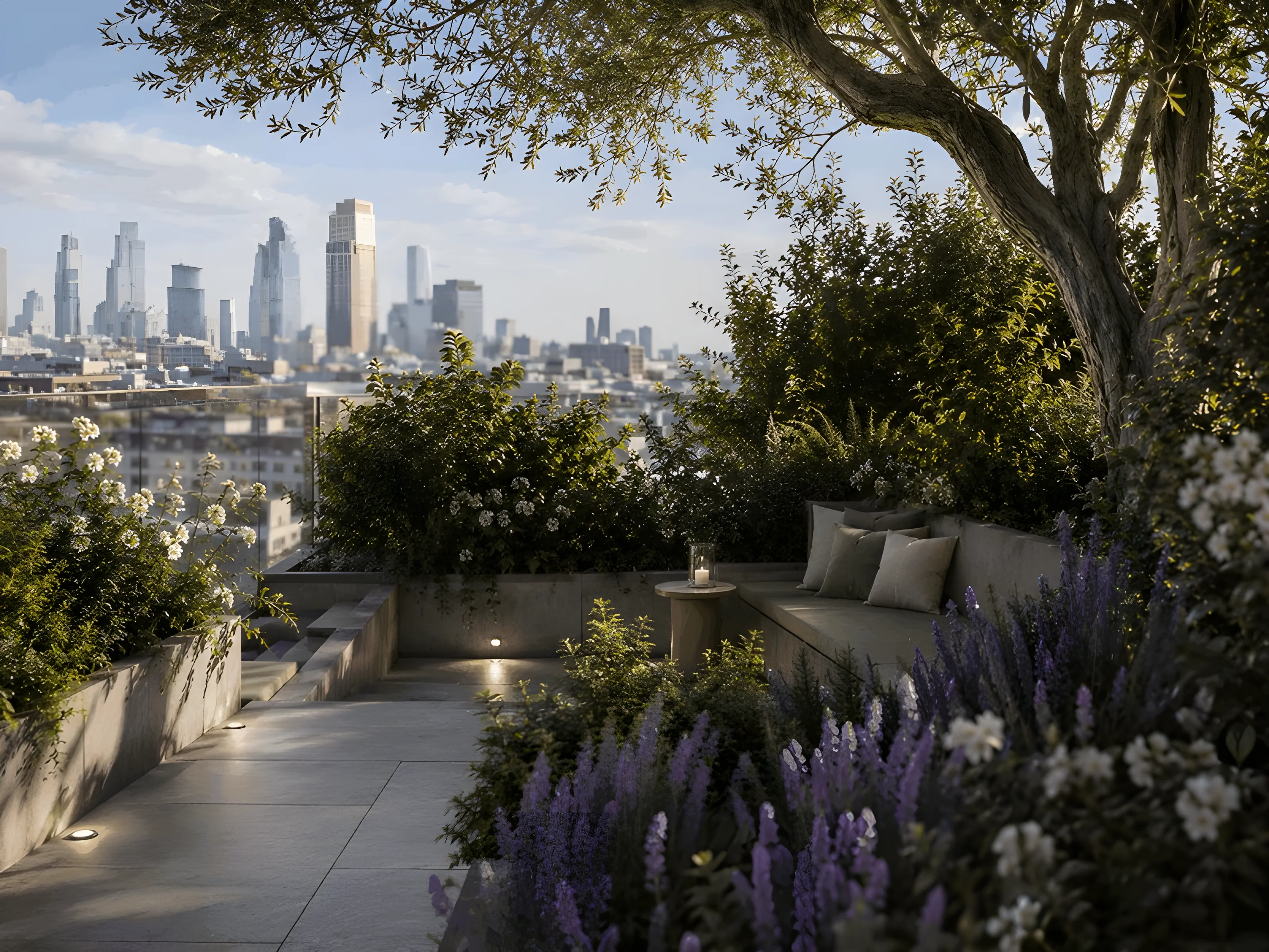 Urban Rooftop Oasis