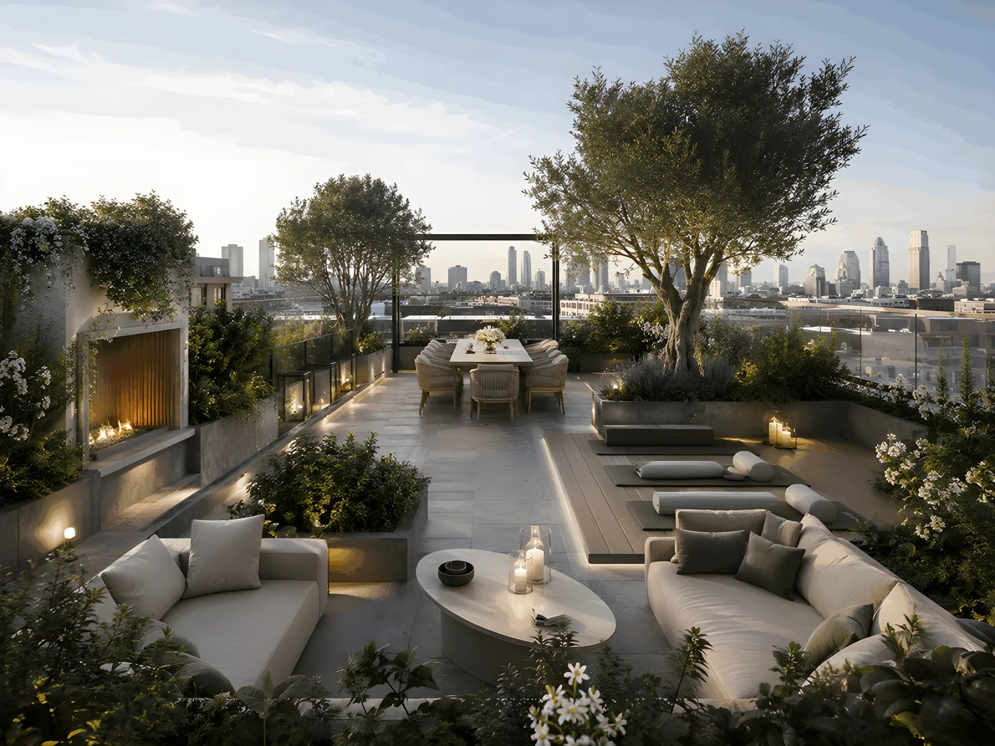 Urban Rooftop Oasis