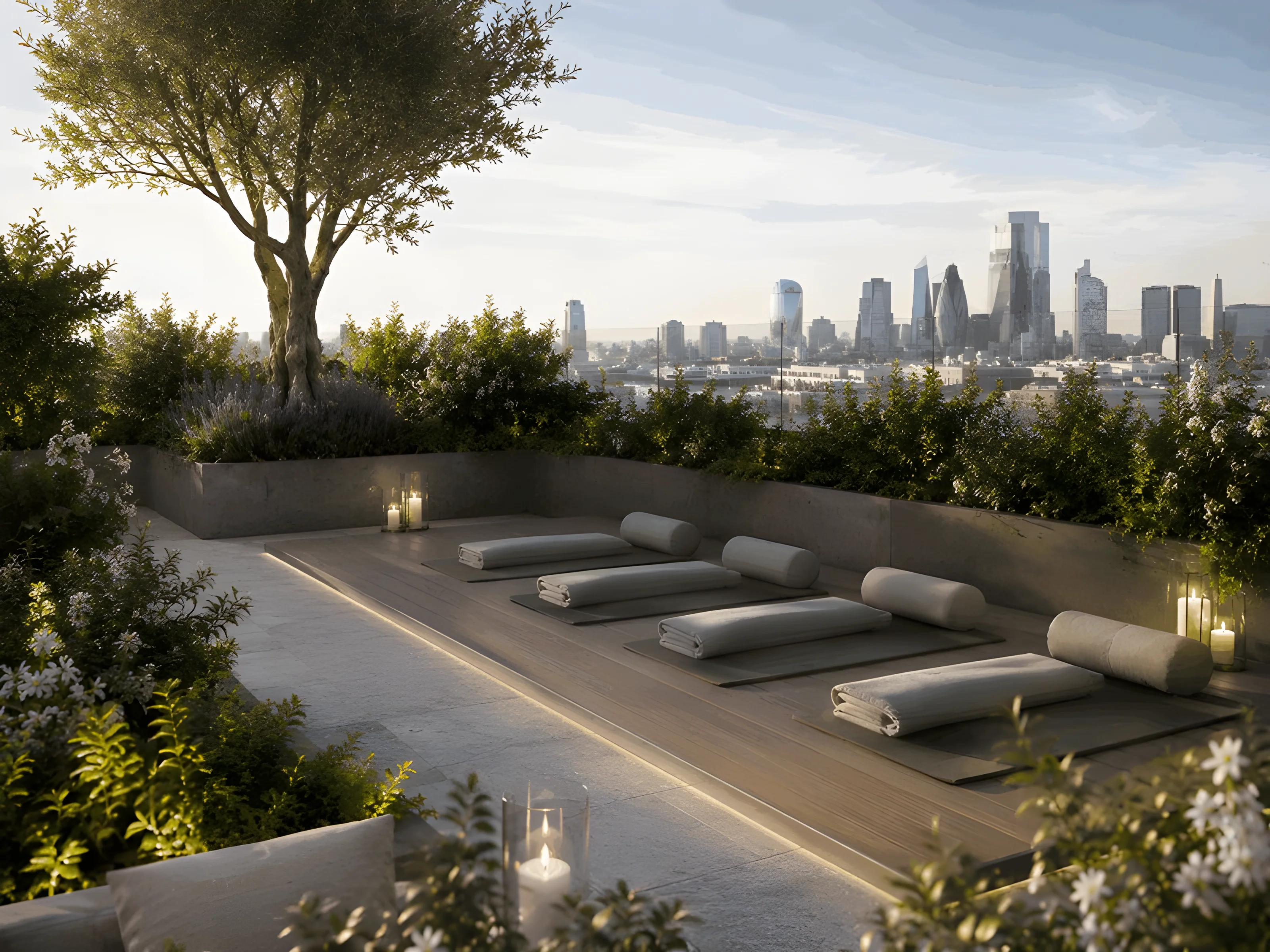 Urban rooftop sanctuary