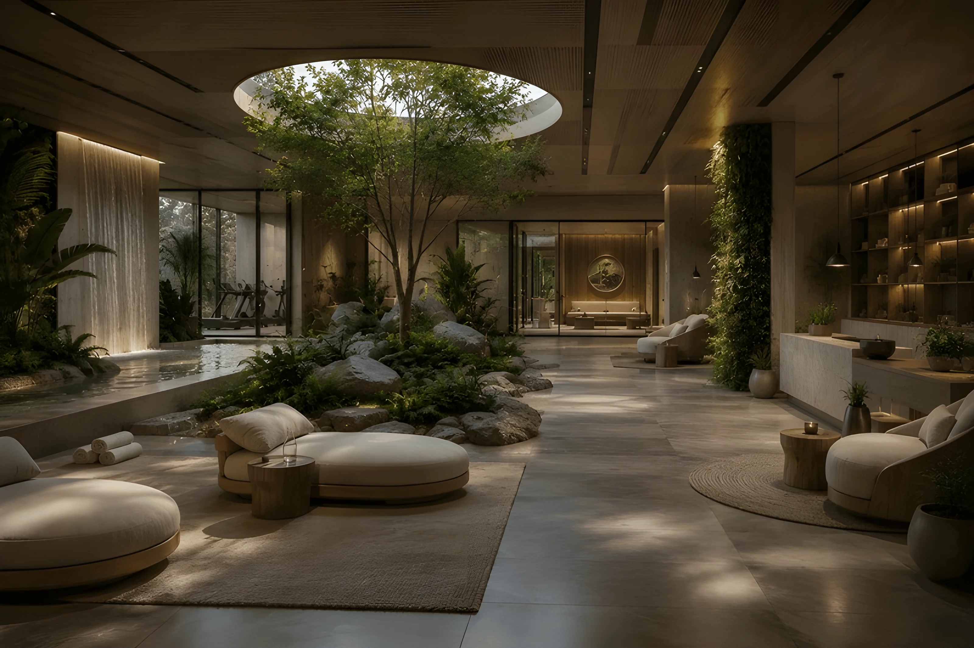 Wellness retreat architecture