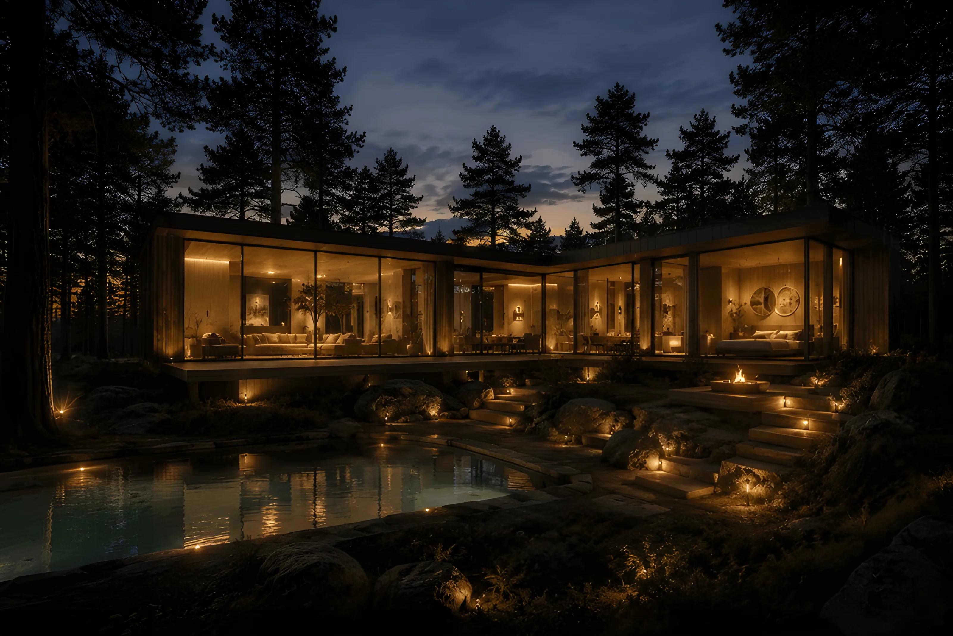 Luxury forest retreat