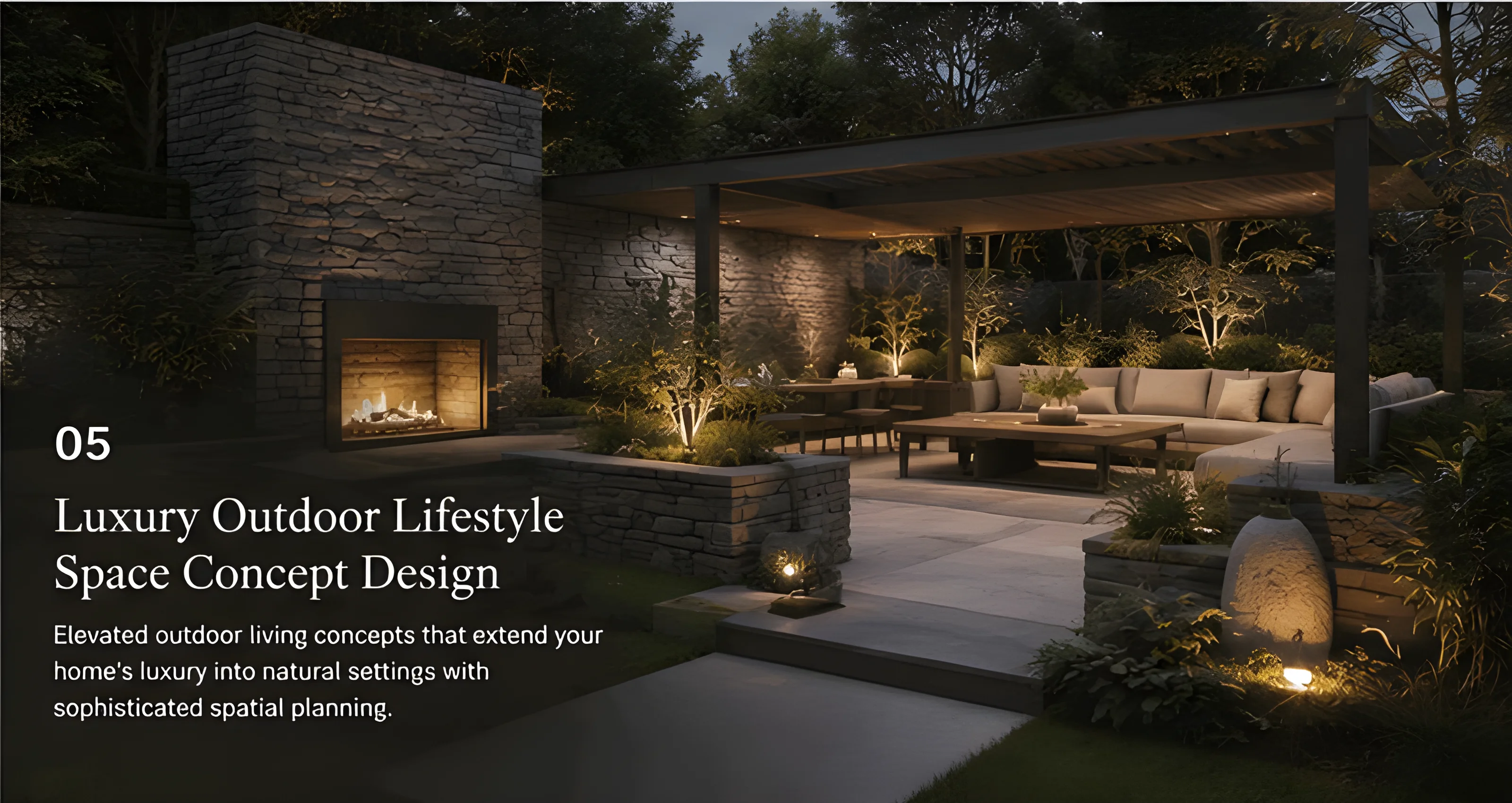Luxury Outdoor Lifestyle Space Concept Design